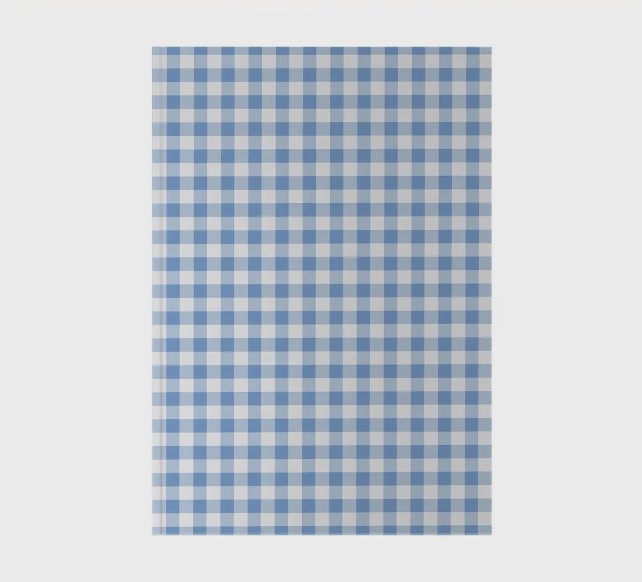 Blue Gingham Check pattern notebook by Altruist Studio