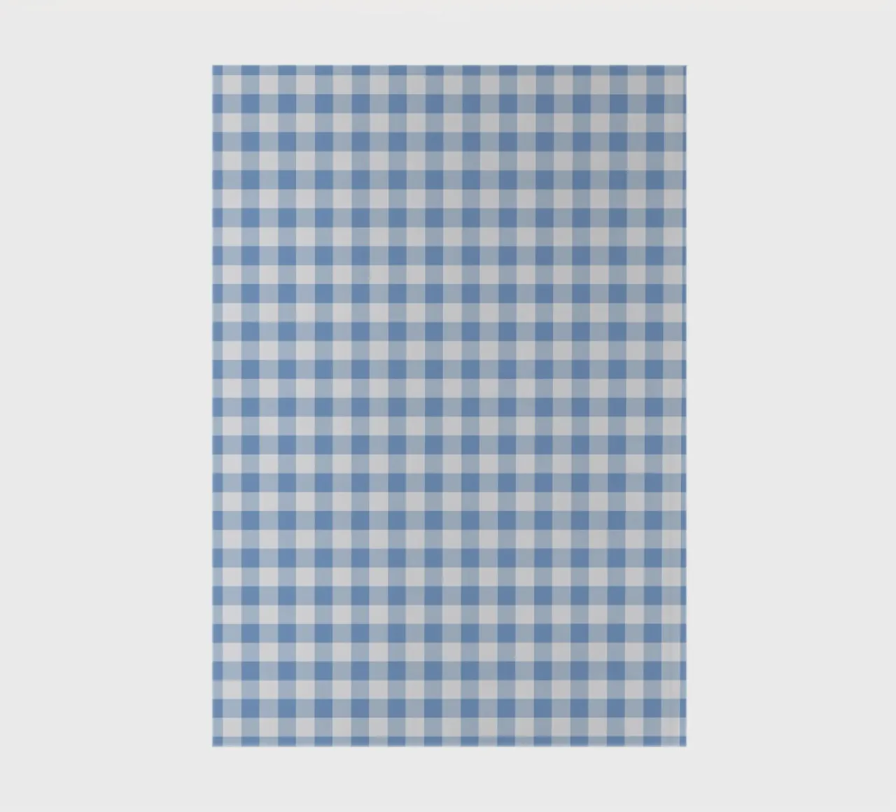 Blue Gingham Check pattern notebook by Altruist Studio