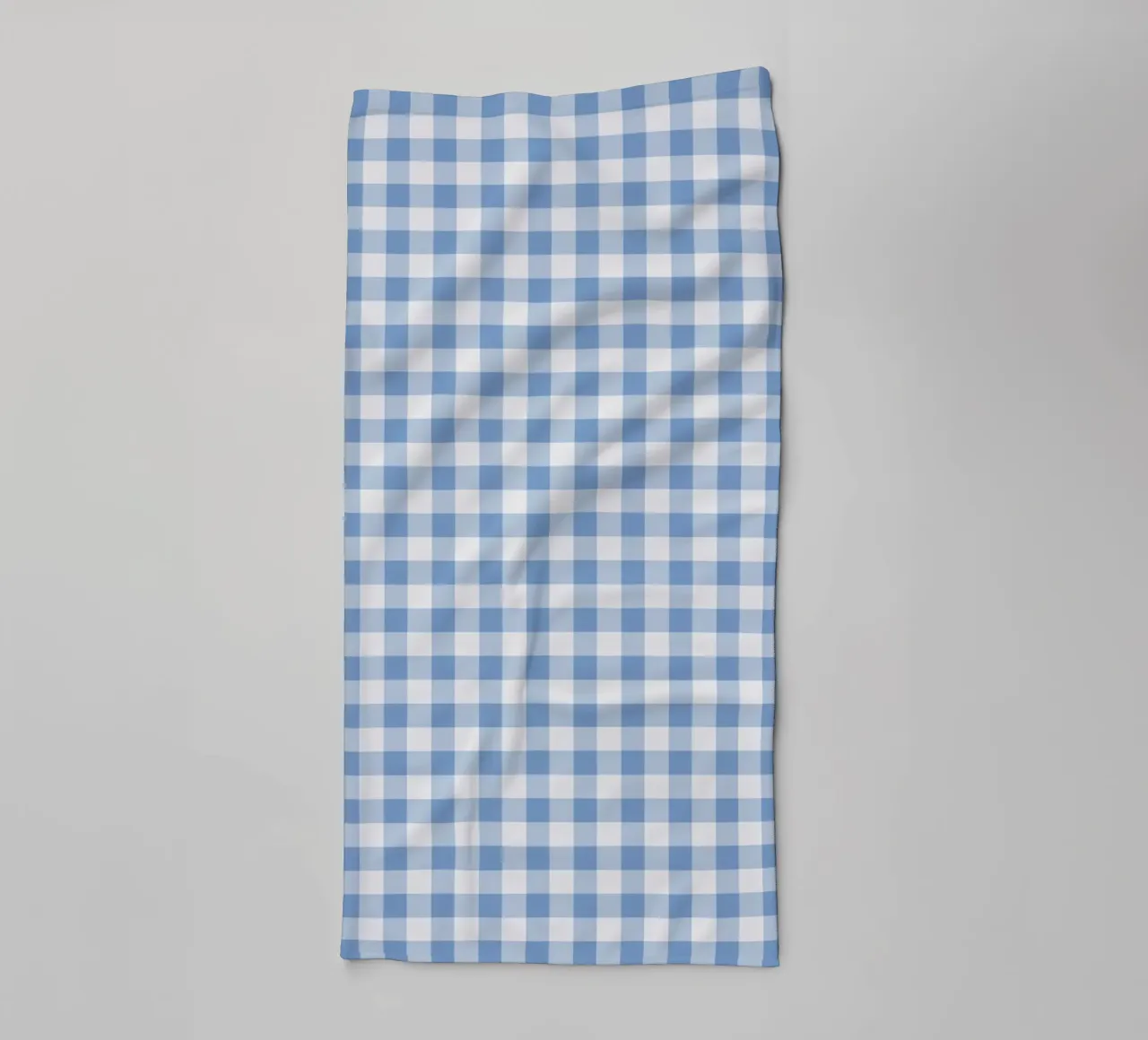 Motivo check gingham blu asciugamano da bagno da Altruist Studio