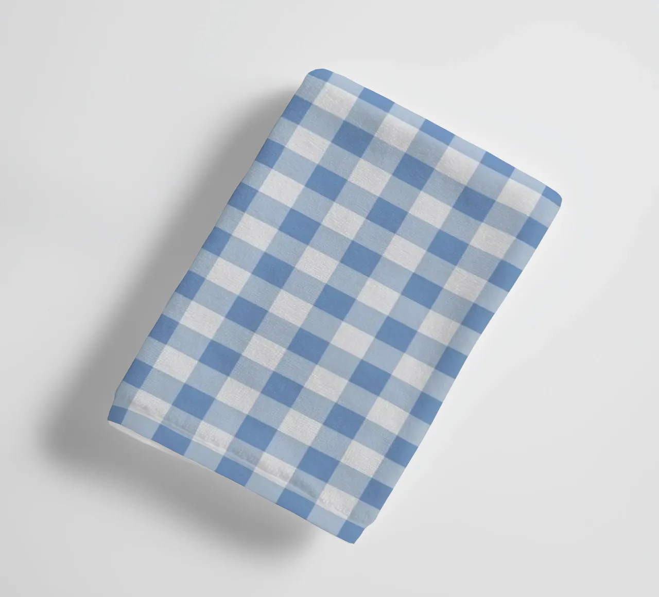 Motivo check gingham blu asciugamano da bagno da Altruist Studio