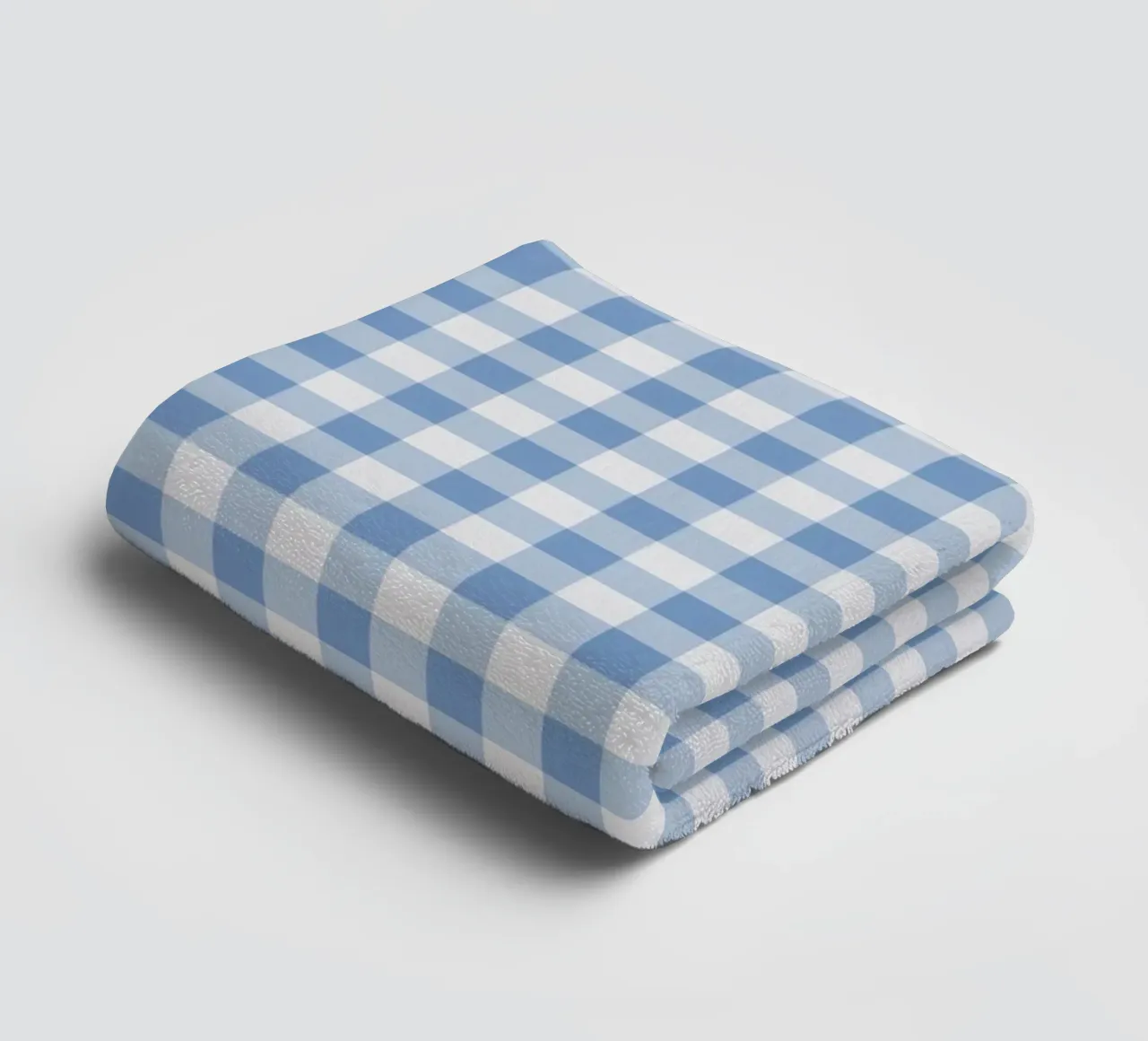Motivo check gingham blu asciugamano da bagno da Altruist Studio