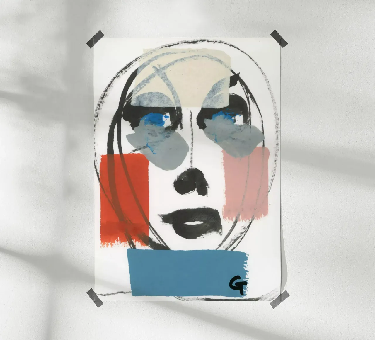 Oval face poster by gtobonart