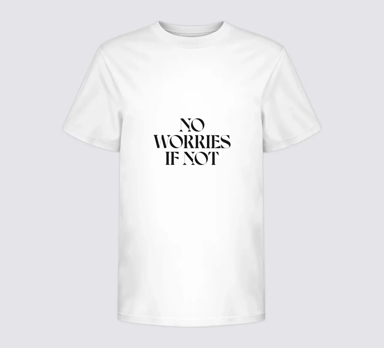 NON C'È DA PREOCCUPARSI SE NON t-shirt bambini da n.4