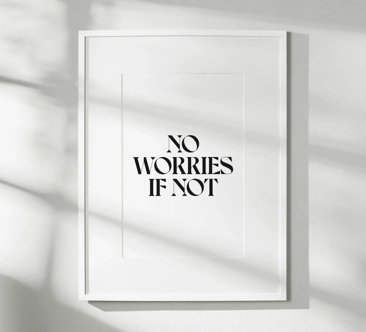 NON C'È DA PREOCCUPARSI SE NON poster da n.4