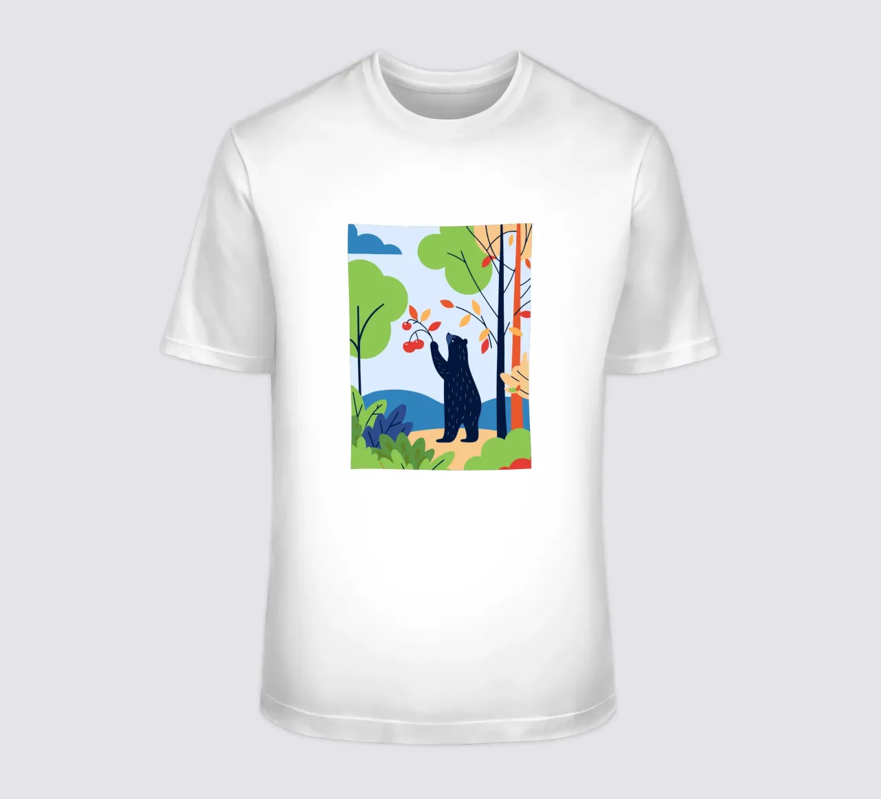 Orso che raccoglie la frutta t-shirt da PROTECT ANIMALS