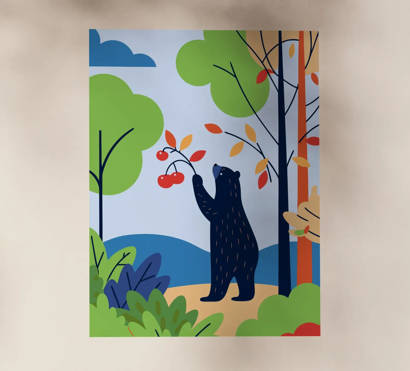 Bear Picking Fruit pellicola backlit da PROTECT ANIMALS