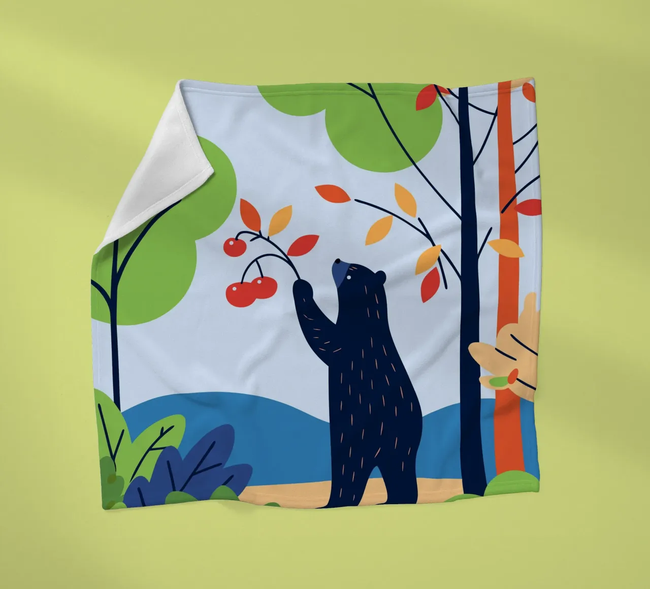 Orso che raccoglie la frutta coperta in pile da PROTECT ANIMALS