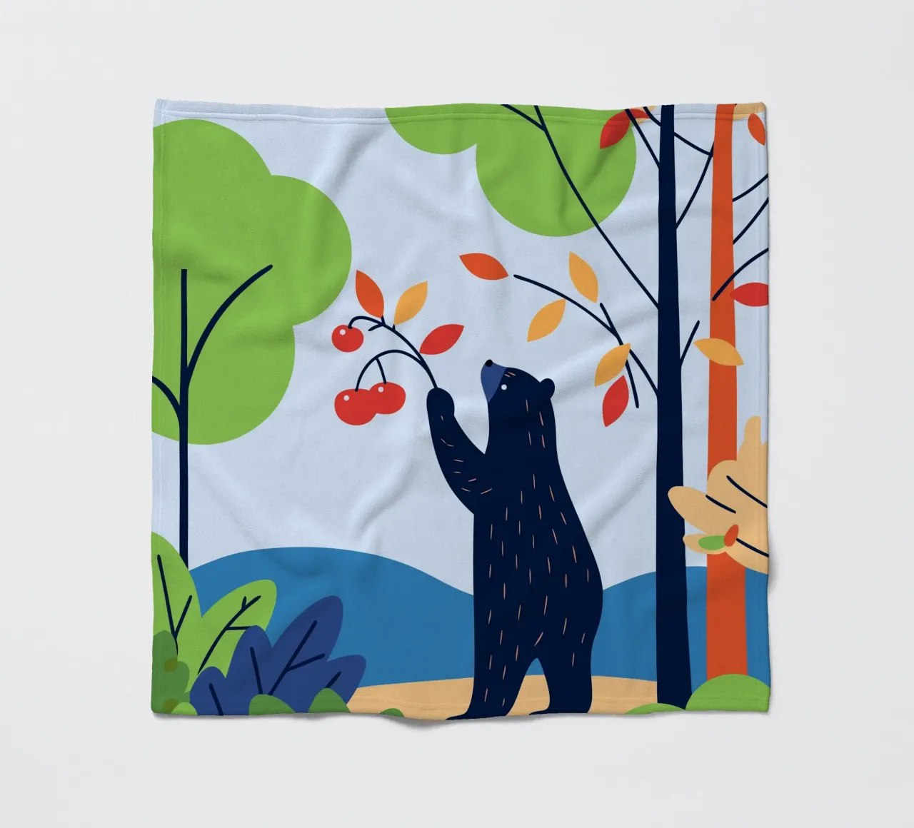 Orso che raccoglie la frutta coperta in pile da PROTECT ANIMALS