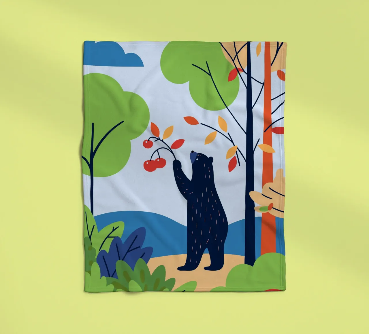 Orso che raccoglie la frutta coperta in pile da PROTECT ANIMALS