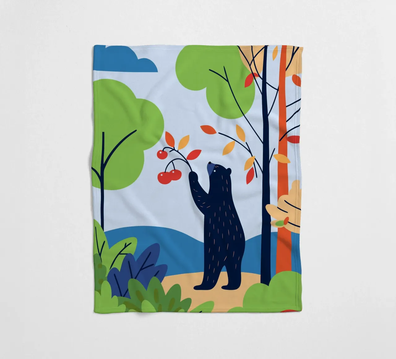 Orso che raccoglie la frutta coperta in pile da PROTECT ANIMALS
