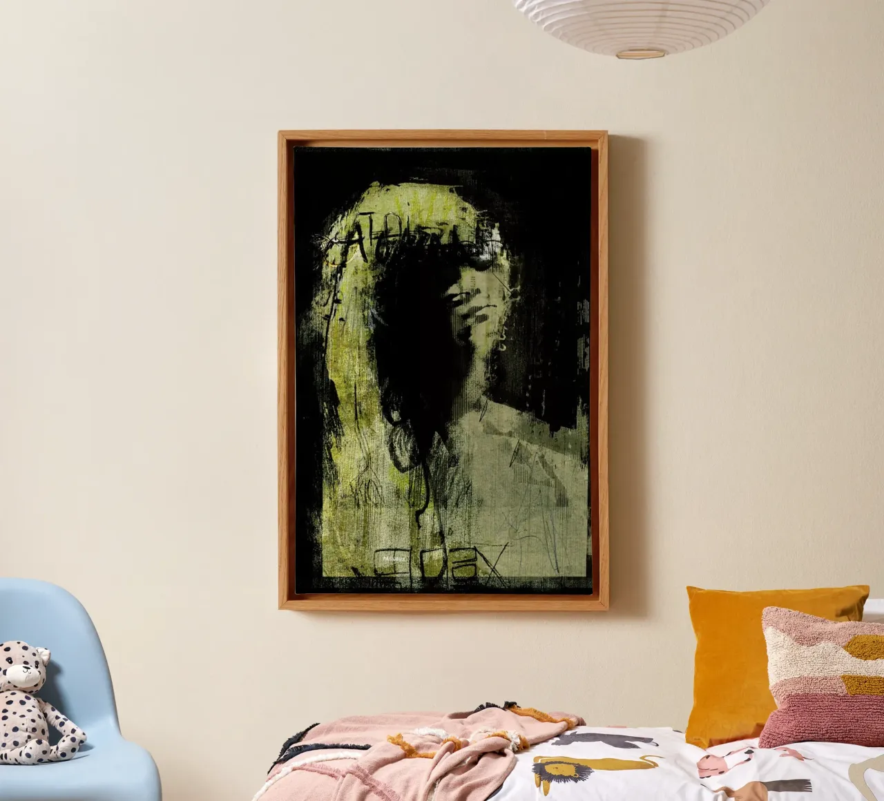 Respire Encore tela con Cornice a cassetta da Sandrine Pagnoux