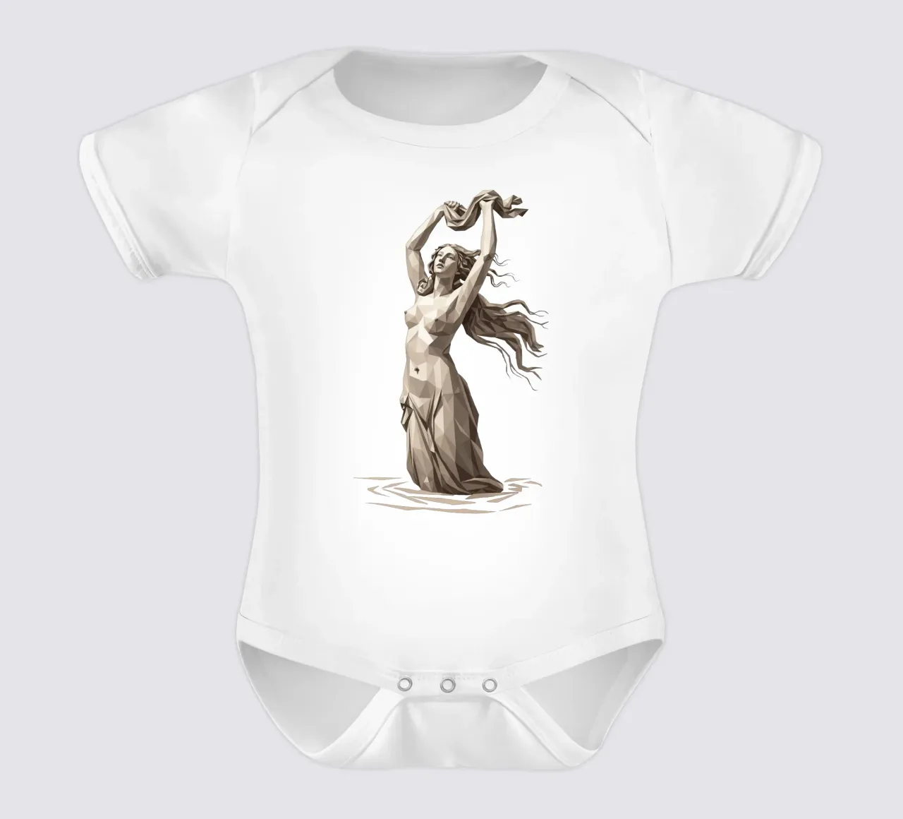 Venus Rising Lowpoly body neonato maniche corte da Low Profile