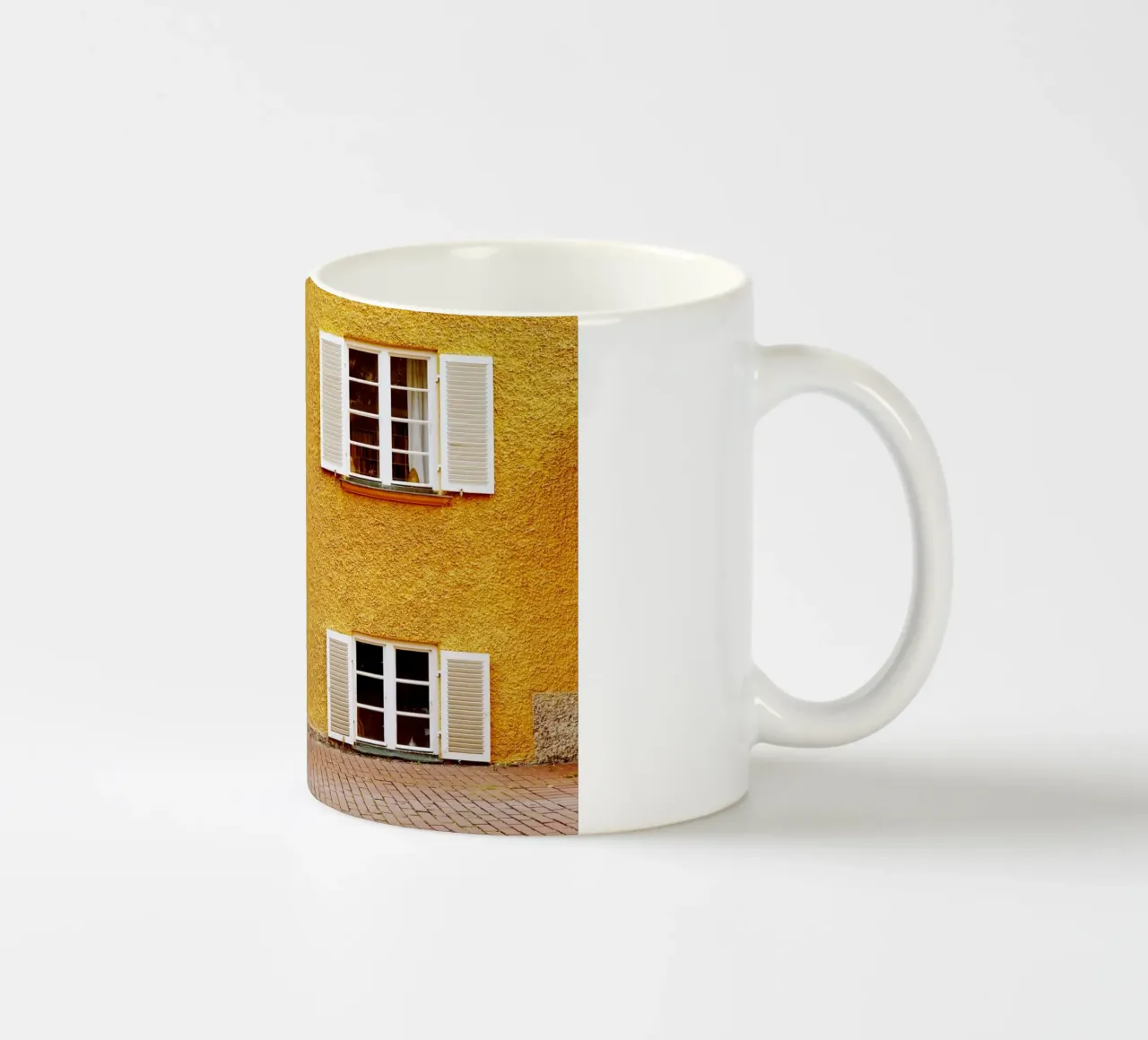 Vetrata nel quartiere Borstei di Monaco di Baviera tazza in ceramica da Borstei München