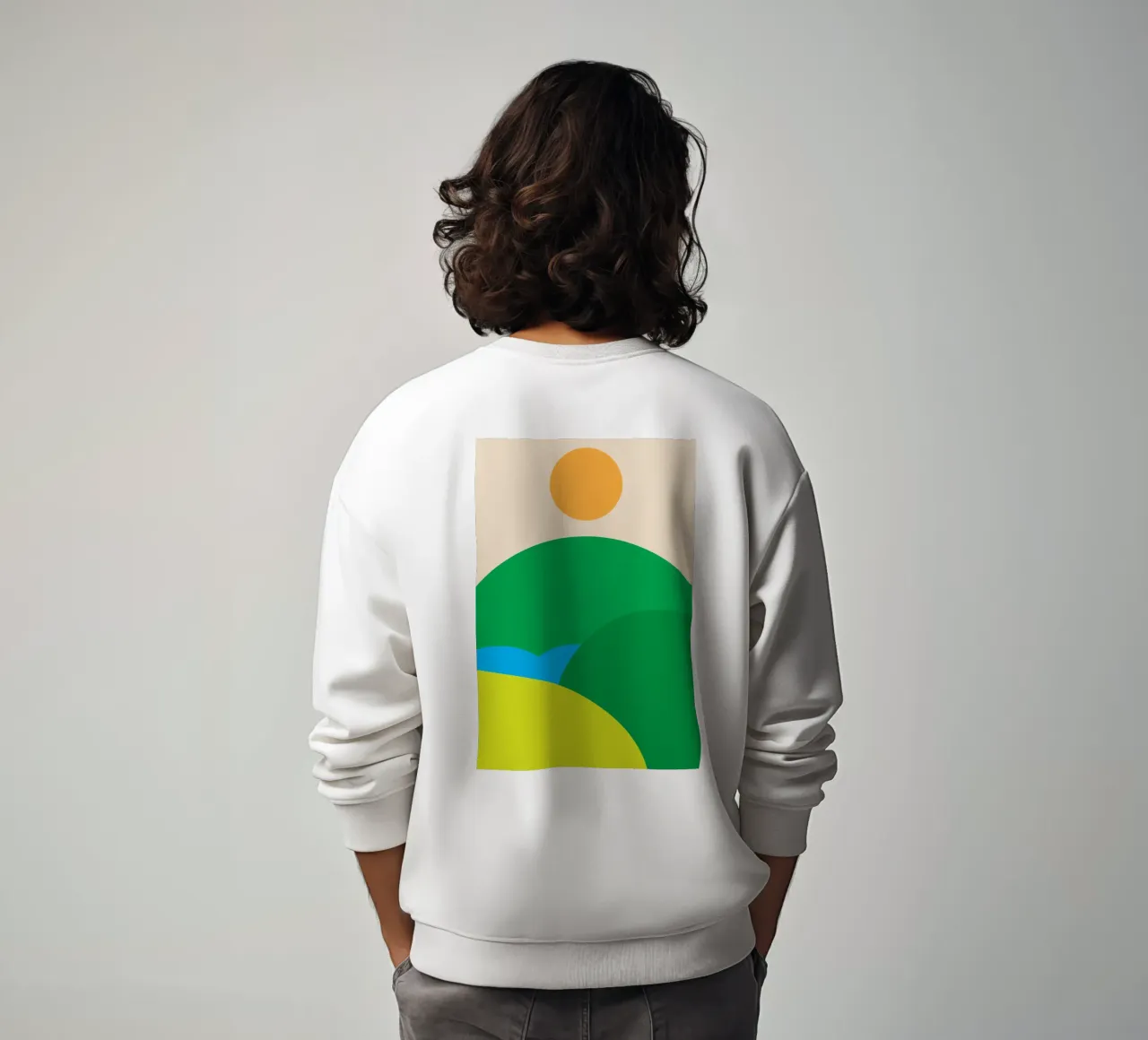 vue de la nature dessin imagination sweat de xandrax