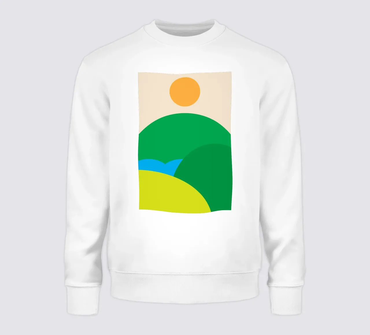 vue de la nature dessin imagination sweat de xandrax