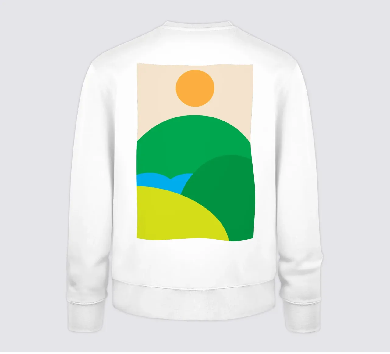 vue de la nature dessin imagination sweat de xandrax