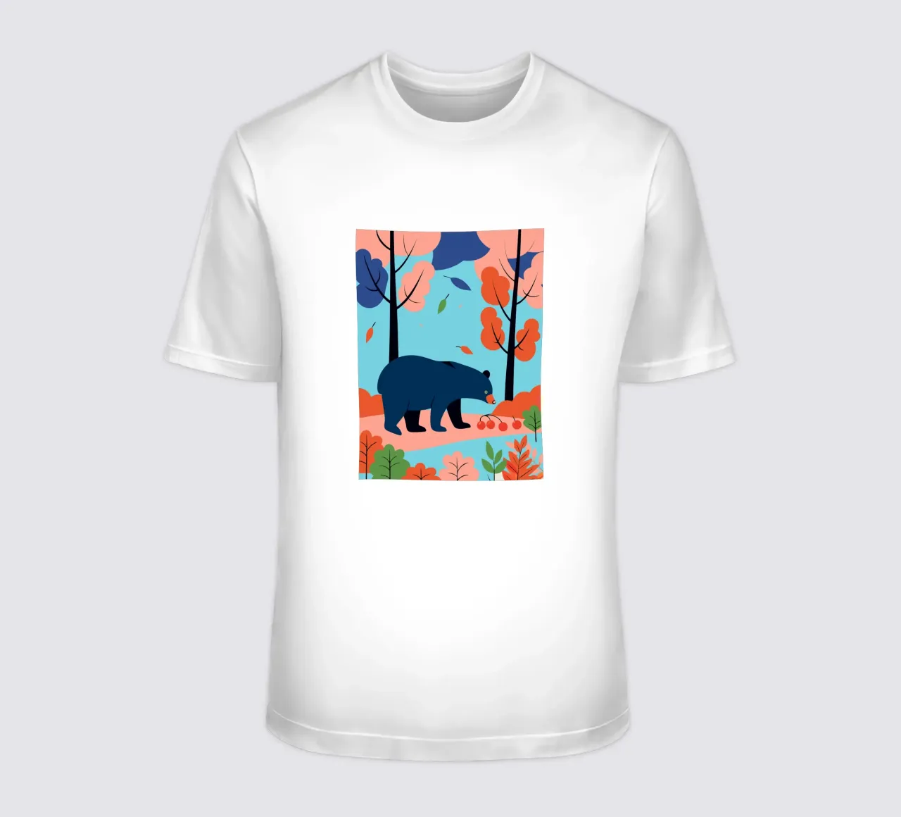 Orso nella foresta d'autunno t-shirt da PROTECT ANIMALS