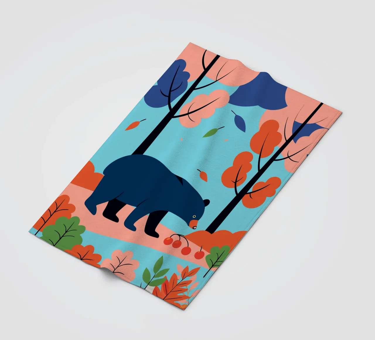 Orso nella foresta d'autunno coperta in pile da PROTECT ANIMALS