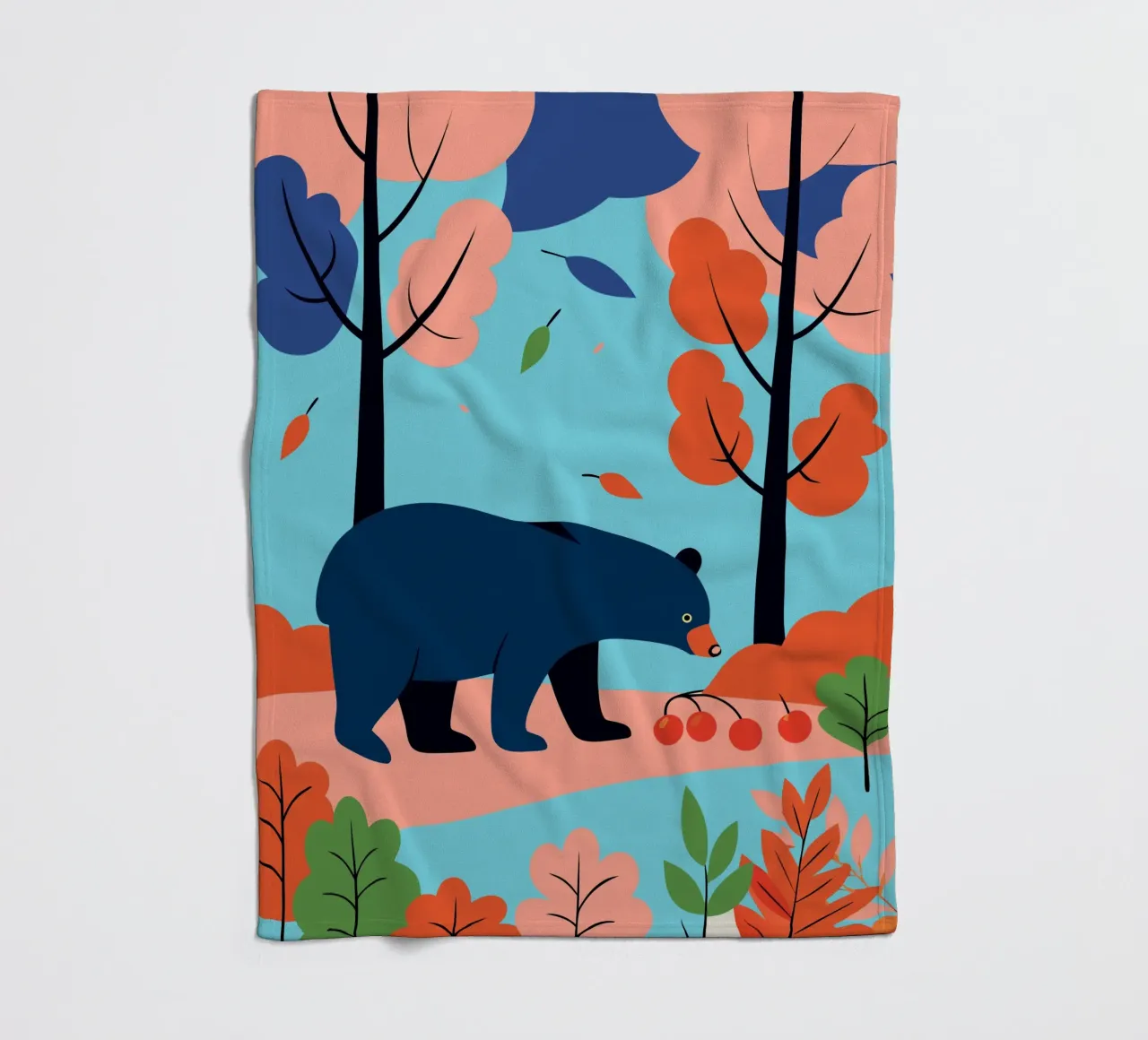 Orso nella foresta d'autunno coperta in pile da PROTECT ANIMALS