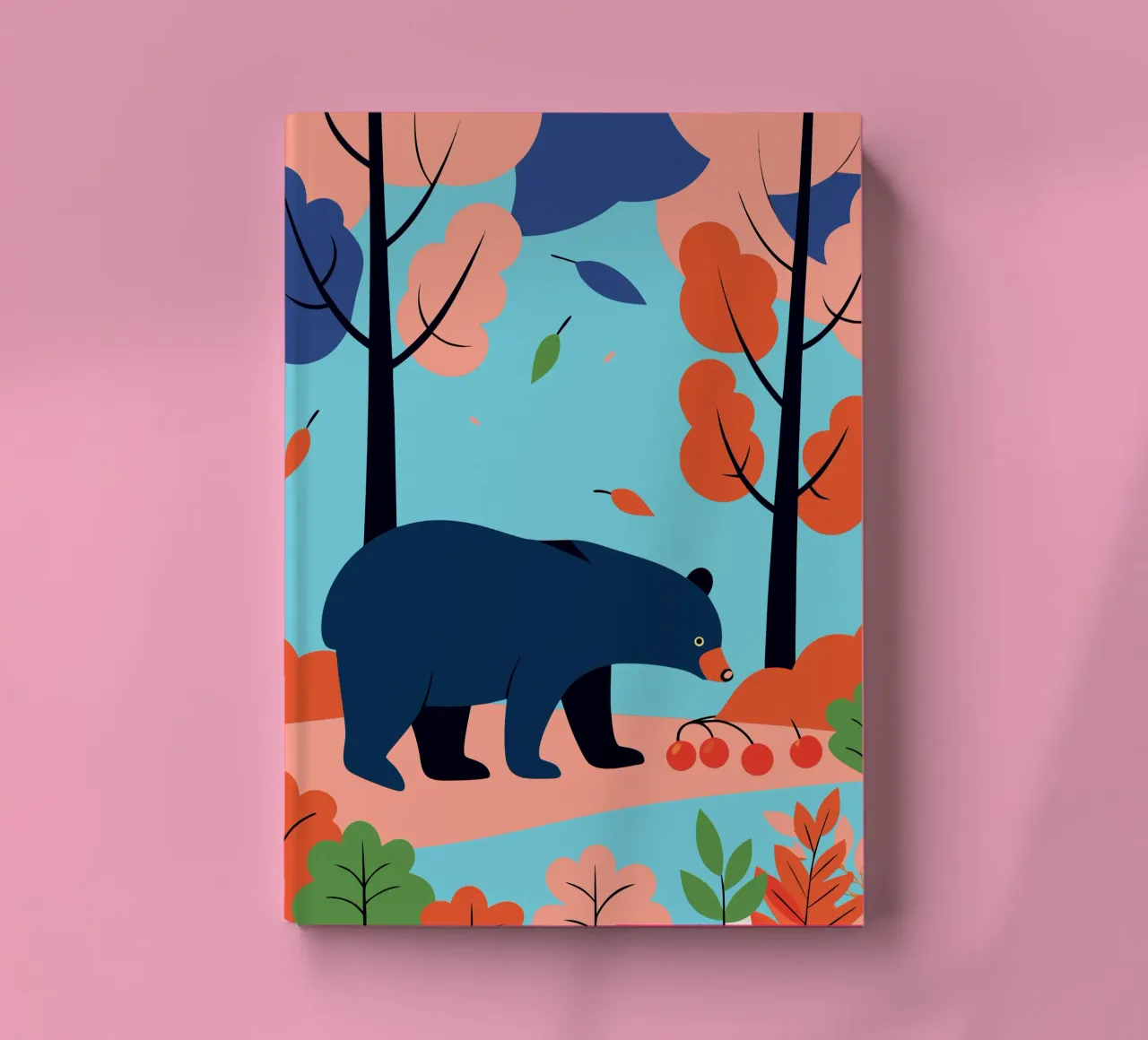 Ours dans la forêt d'automne carnet de notes de PROTECT ANIMALS