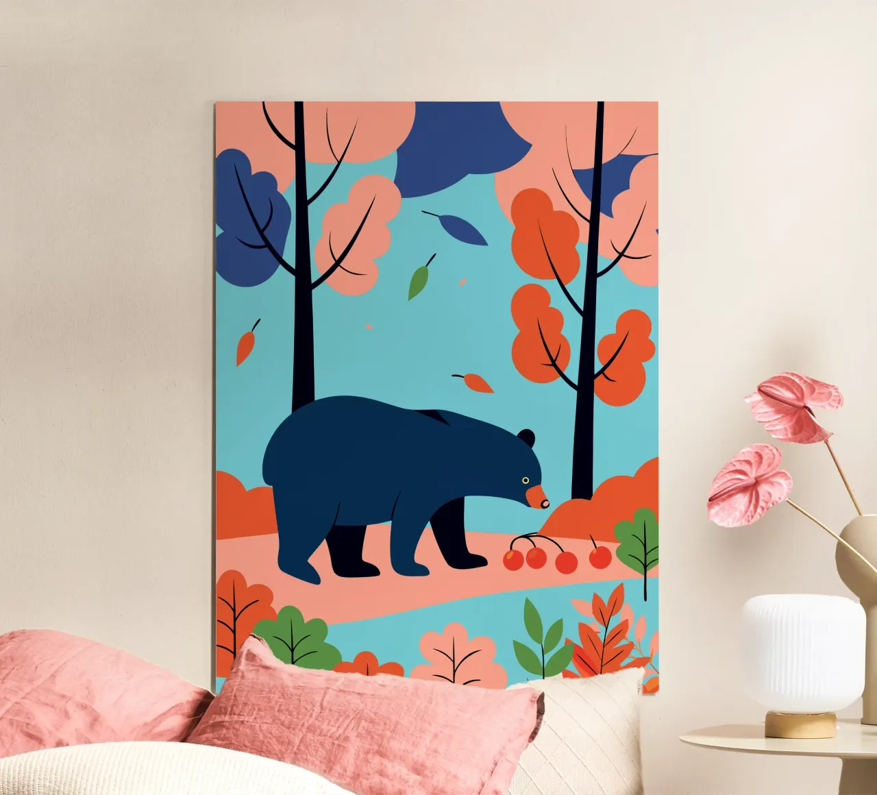 Orso nella foresta d'autunno poster da PROTECT ANIMALS