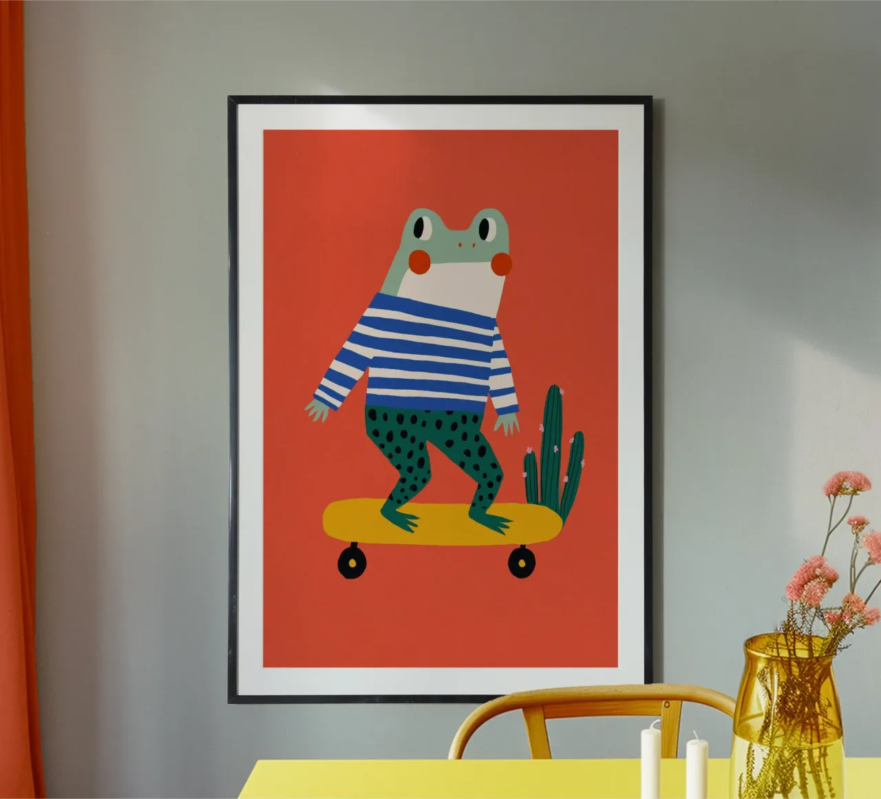 Skating Frog poster da treechild