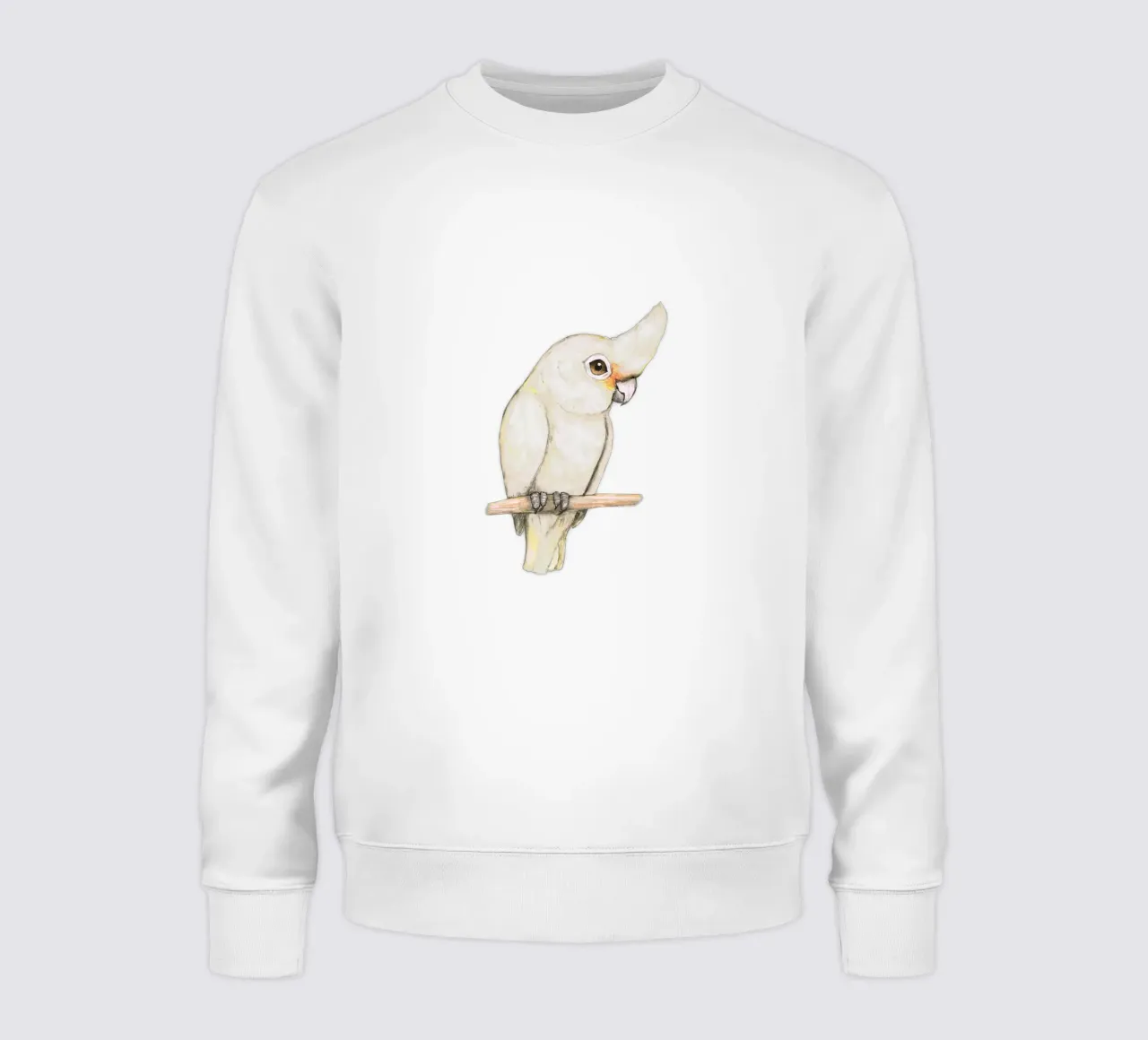 L'acquerello di un simpatico cacatua di Goffin felpa da BwiseLizzy