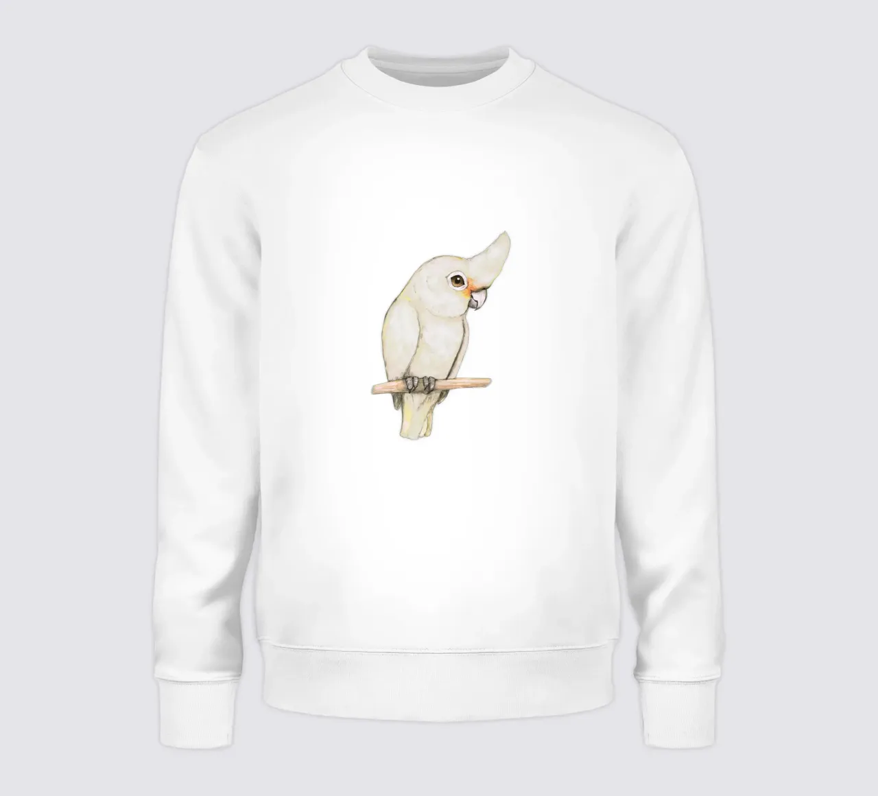 L'acquerello di un simpatico cacatua di Goffin felpa da BwiseLizzy