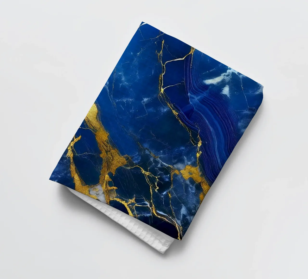 Impression marbrée - Bleu #3 torchon de Hightown Design