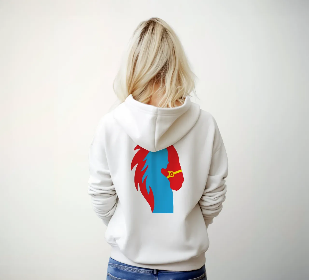 donne e cavallo felpa con cappuccio da xandrax