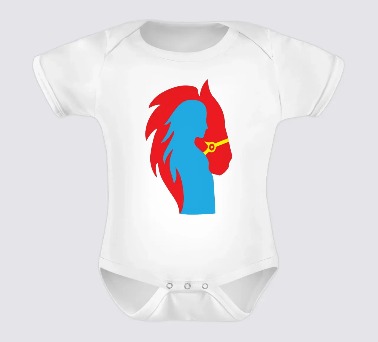donne e cavallo body neonato maniche corte da xandrax