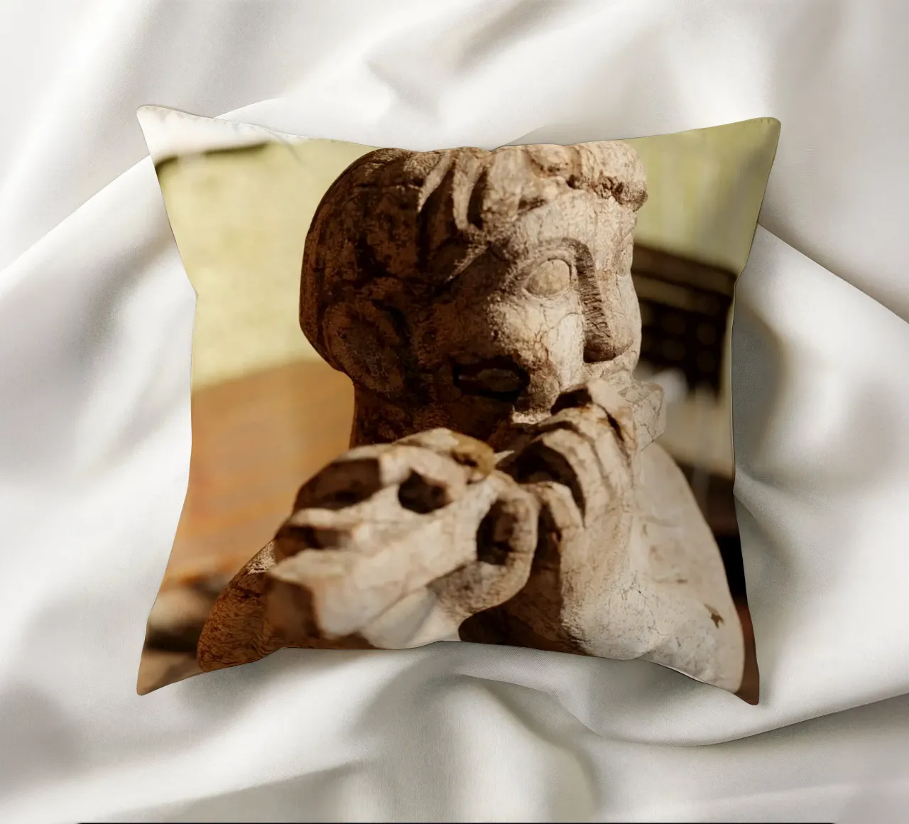 Statua nel quartiere Borstei, Monaco di Baviera cuscino da Borstei München