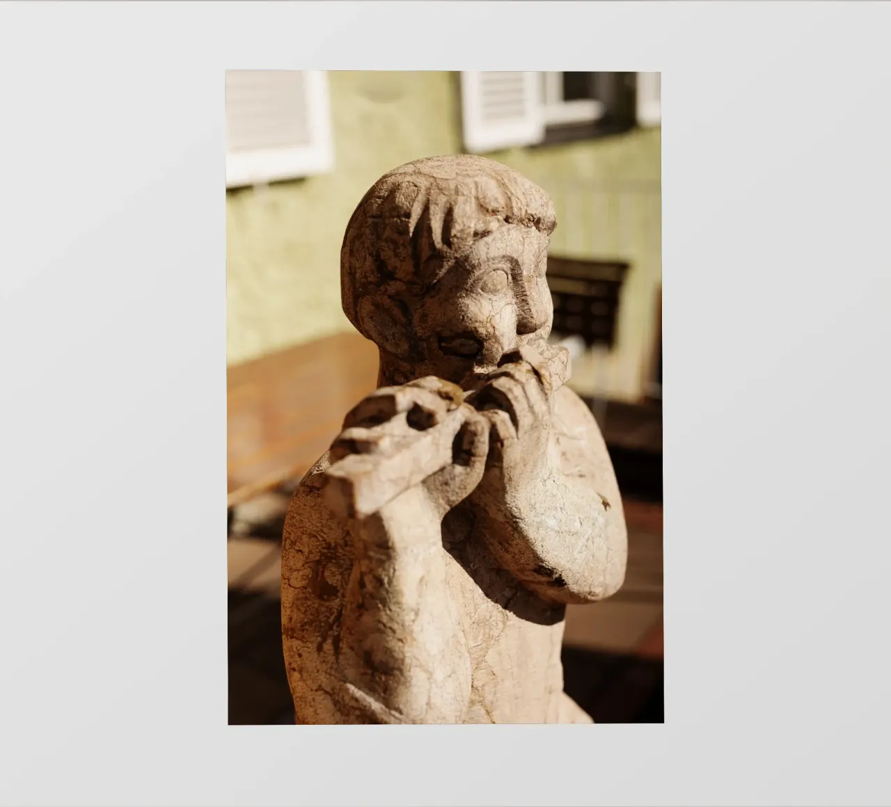 Statua nel quartiere Borstei, Monaco di Baviera telo in pvc da Borstei München