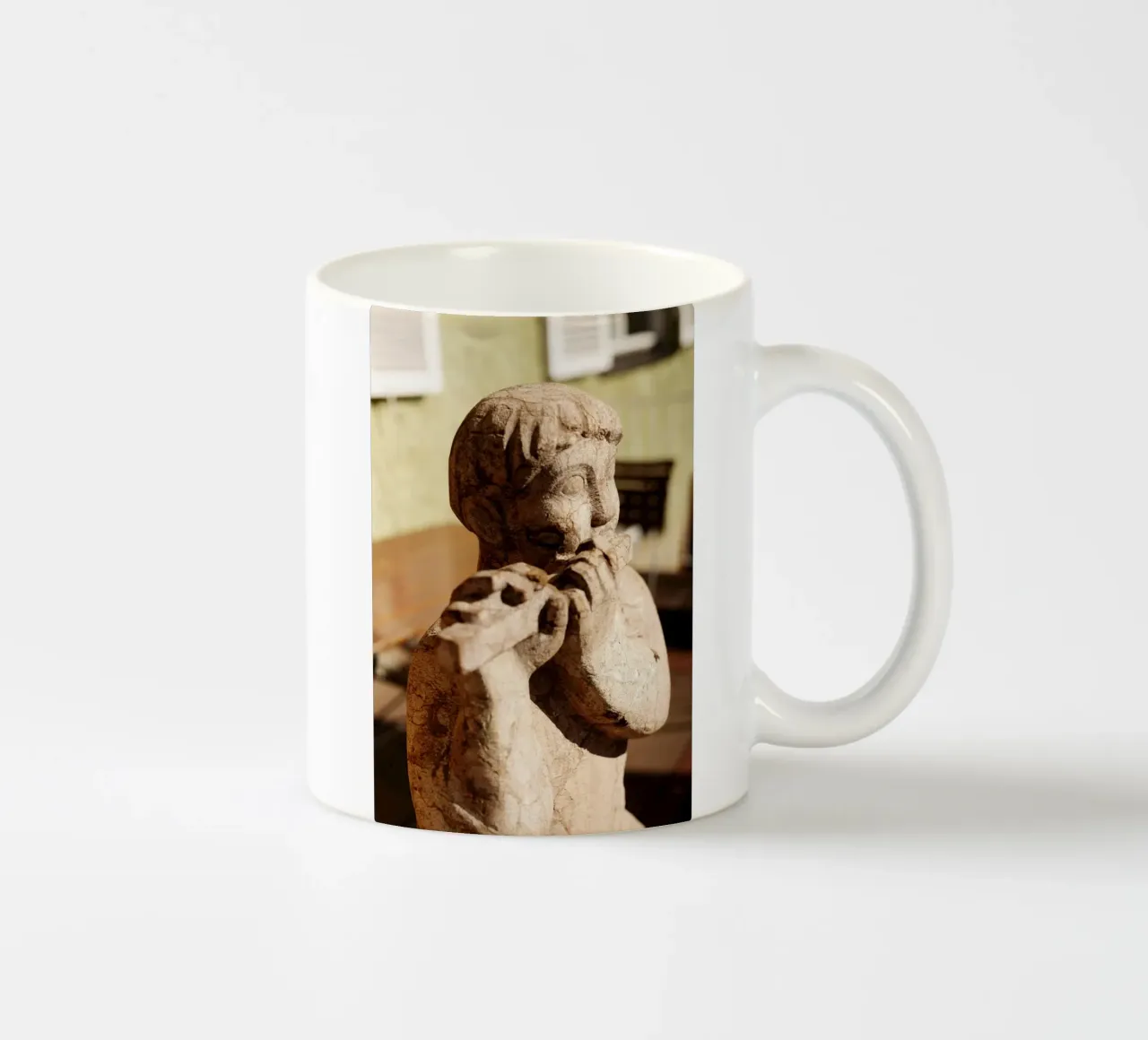 Statua nel quartiere Borstei, Monaco di Baviera tazza in ceramica da Borstei München
