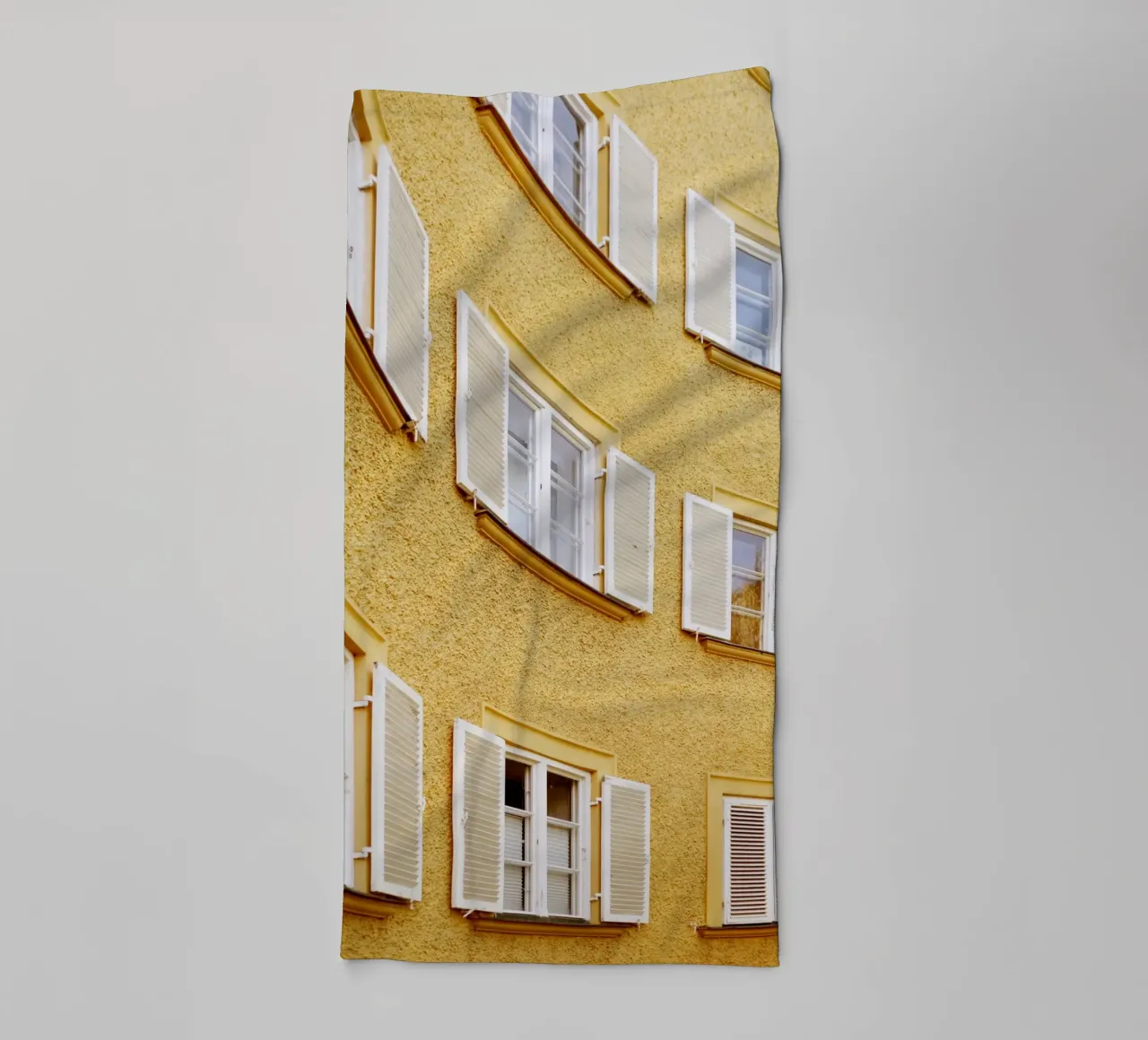 Window front in the Borstei neighbourhood, Munich towel by Borstei München