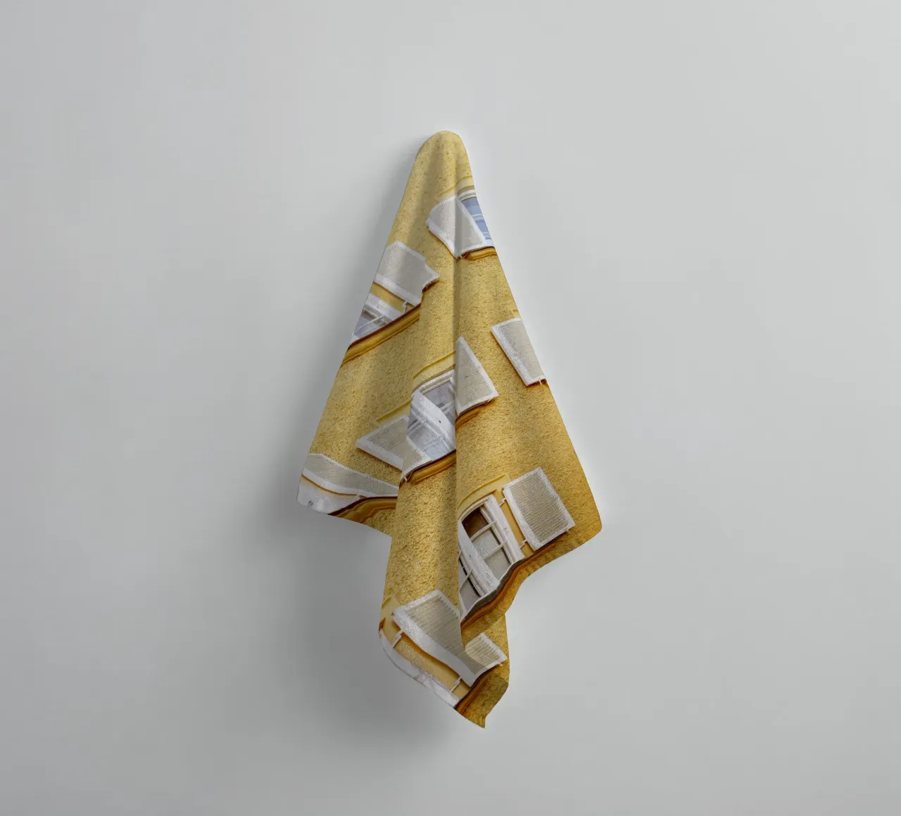 Window front in the Borstei neighbourhood, Munich towel by Borstei München