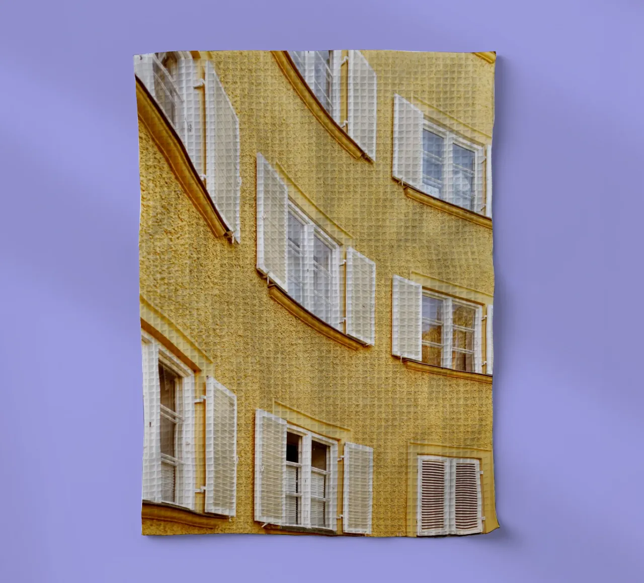 Façade de fenêtre dans le quartier Borstei, Munich torchon de Borstei München