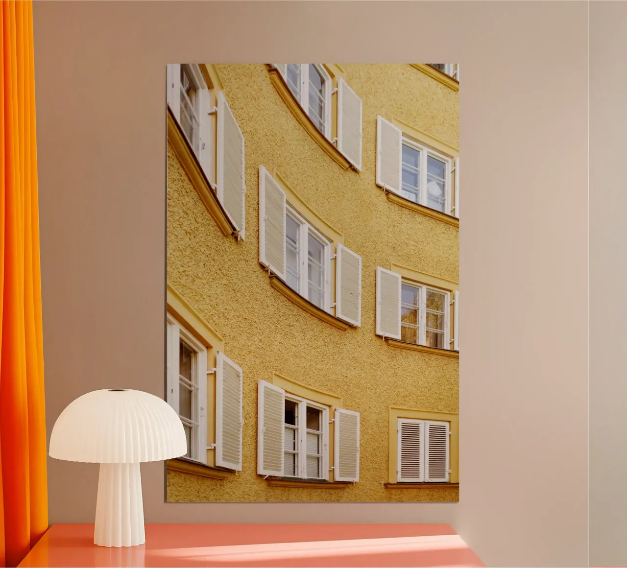Vetrata nel quartiere Borstei, Monaco di Baviera carta hahnemühle da Borstei München
