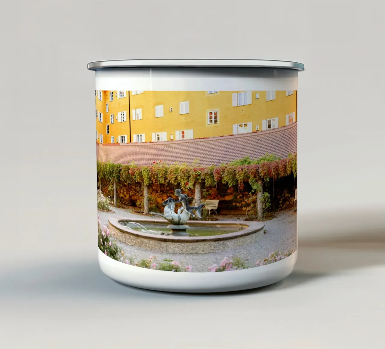 Quartiere Borstei, Monaco tazza in smalto da Borstei München
