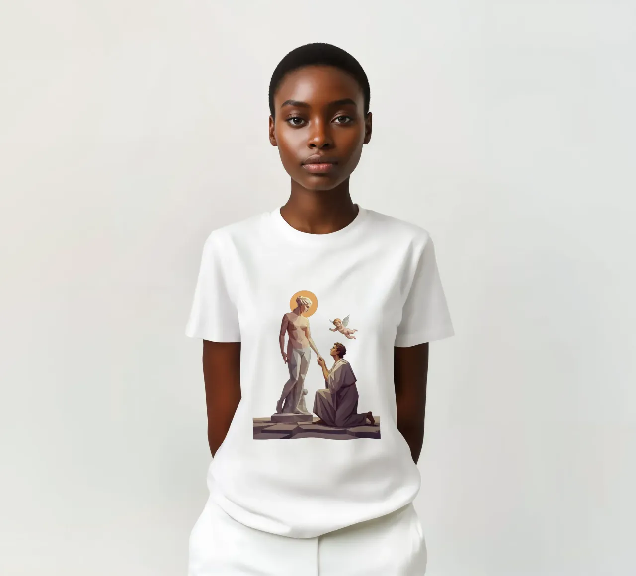 Pigmalione e Galatea Lowpoly t-shirt da Low Profile