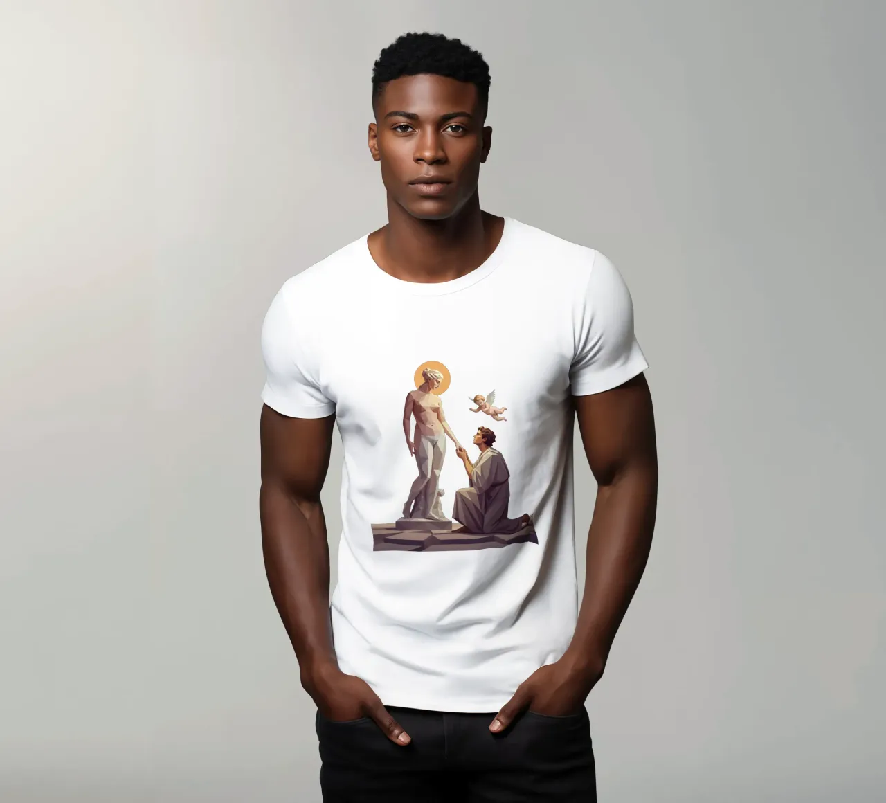 Pigmalione e Galatea Lowpoly t-shirt da Low Profile