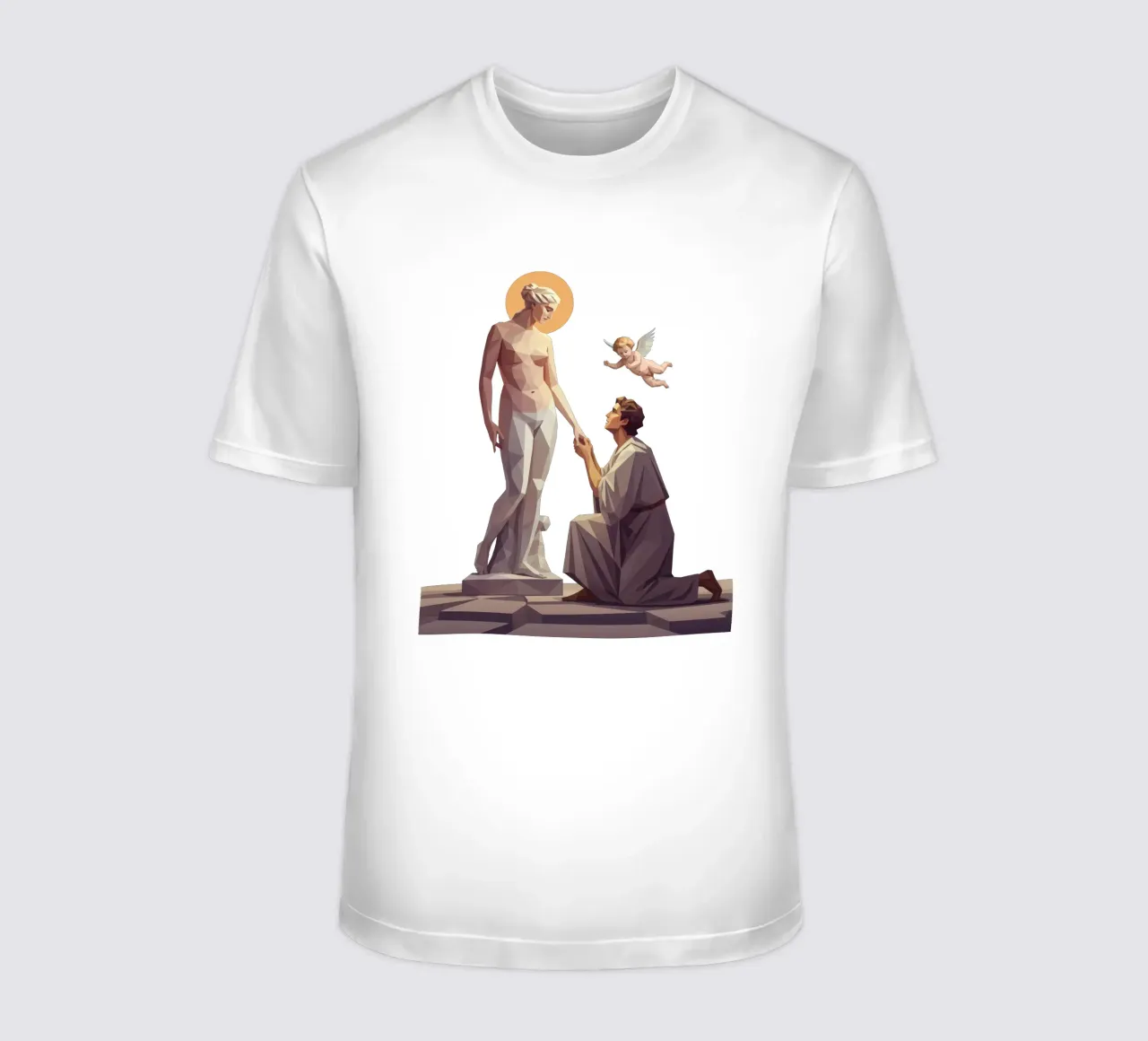 Pigmalione e Galatea Lowpoly t-shirt da Low Profile
