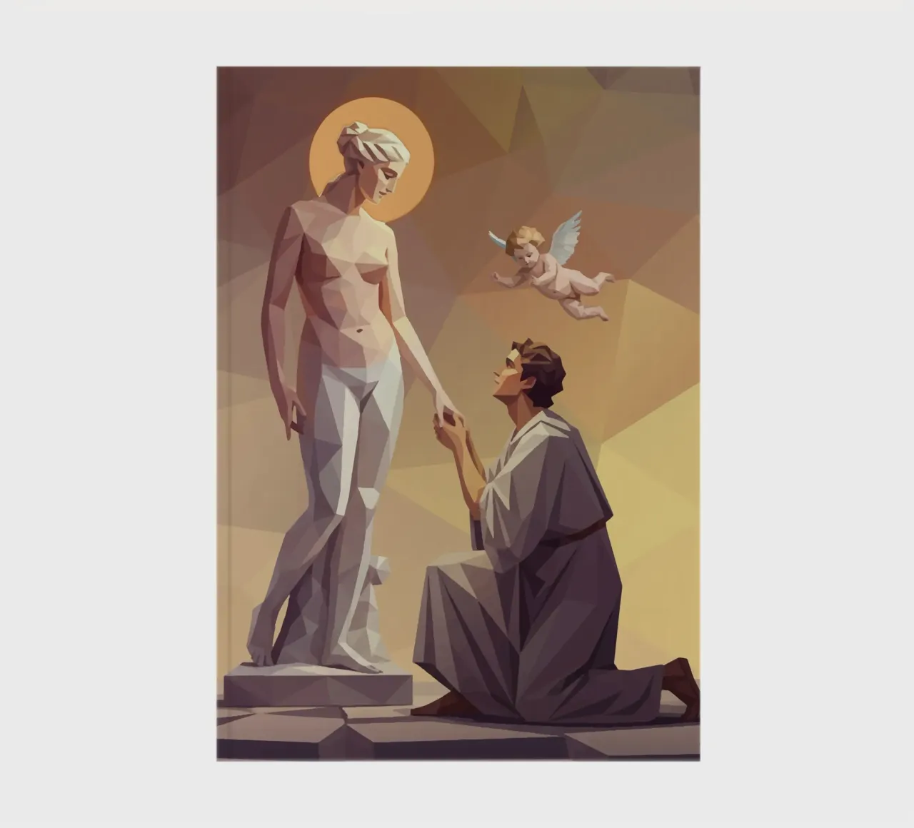 Pygmalion and Galatea Lowpoly notebook by Low Profile