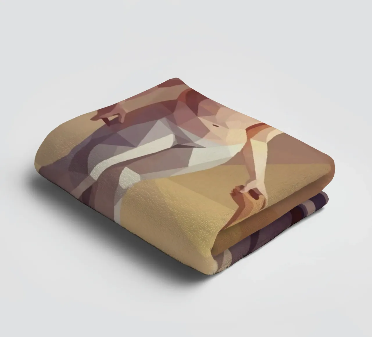 Pygmalion en Galatea Lowpoly badhanddoek van Low Profile