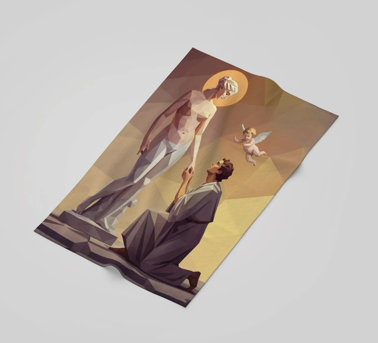 Pigmalione e Galatea Lowpoly telo mare da Low Profile