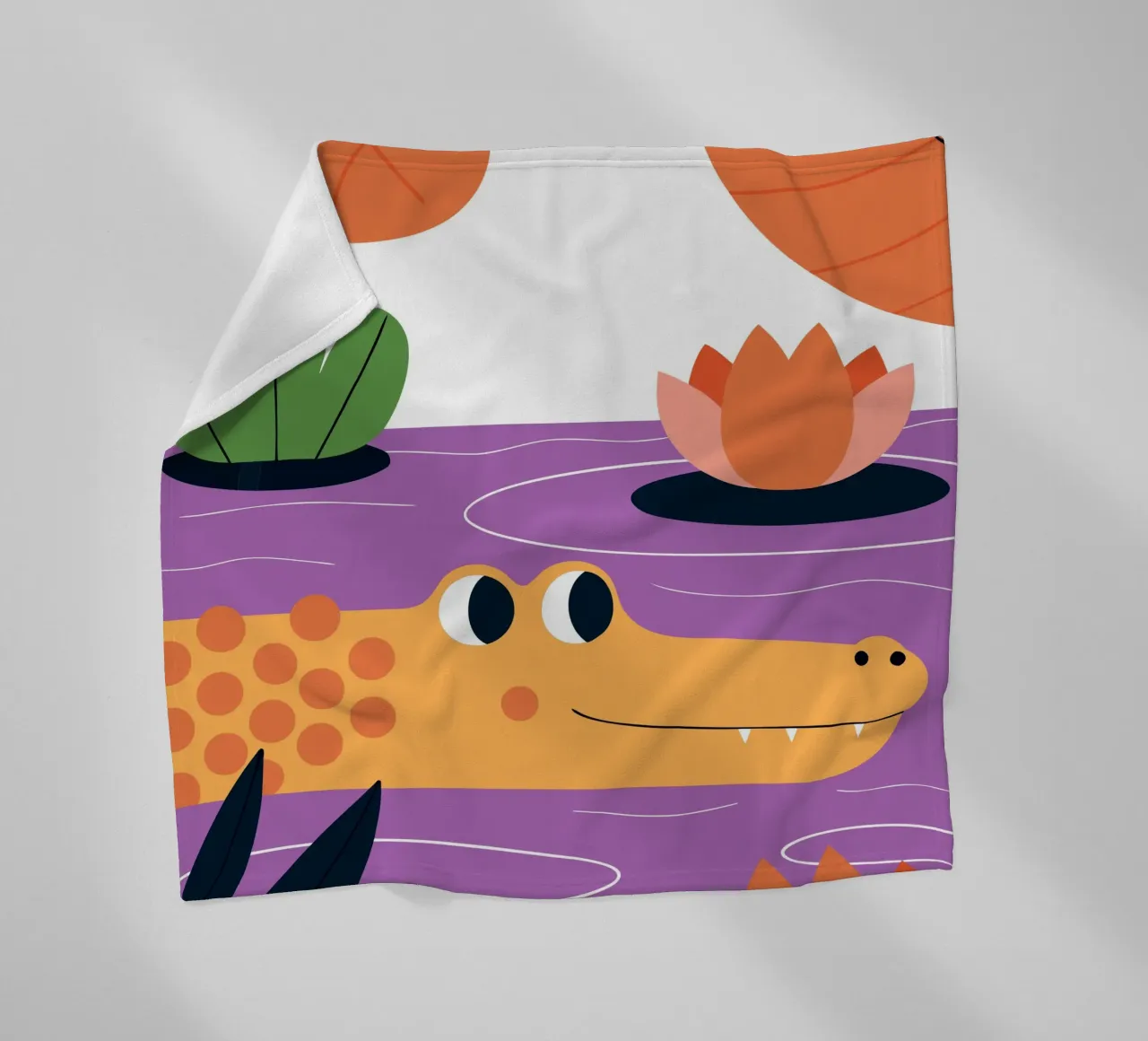 Coccodrilli nel lago Lotus coperta in pile da PROTECT ANIMALS