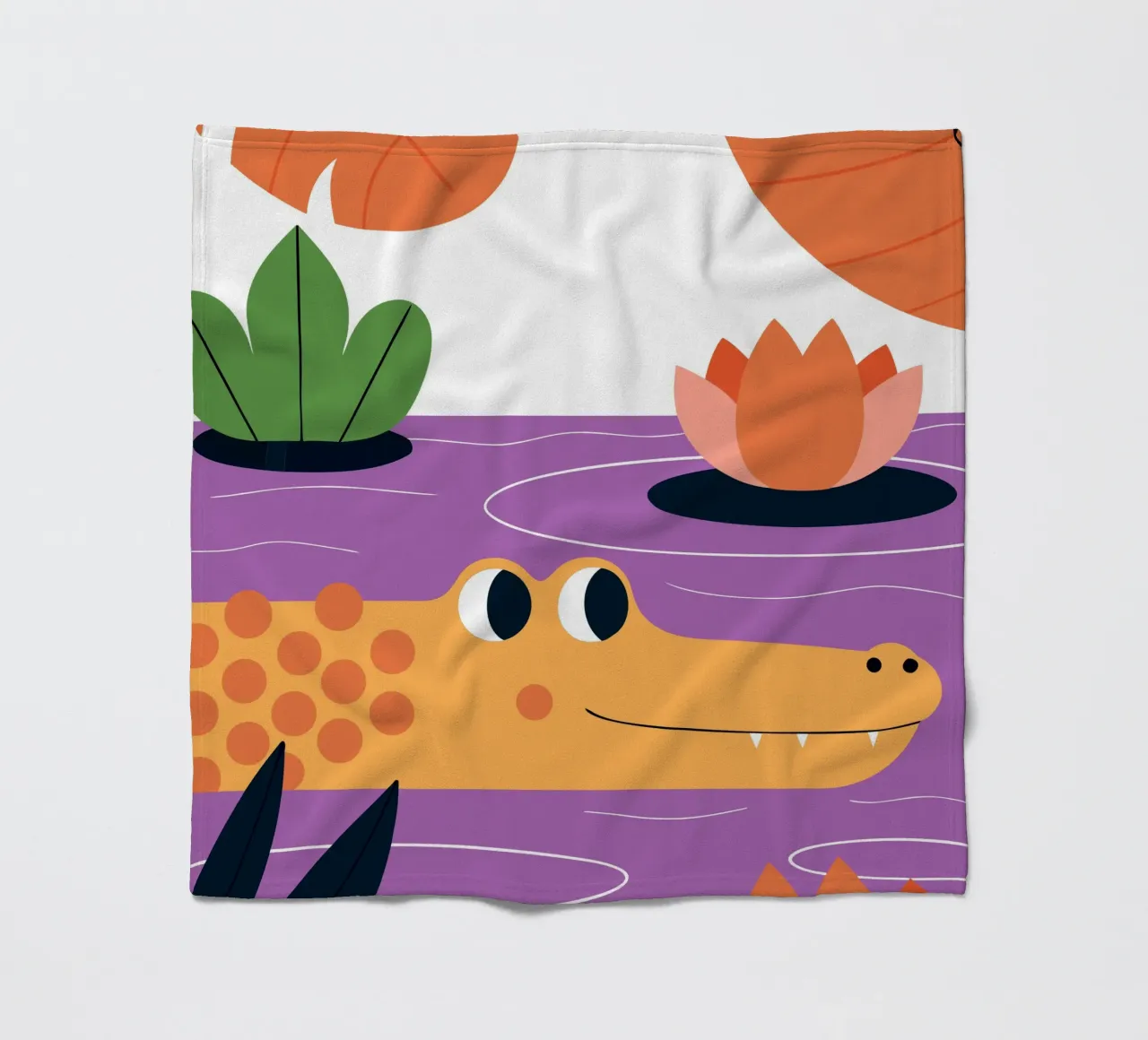 Coccodrilli nel lago Lotus coperta in pile da PROTECT ANIMALS