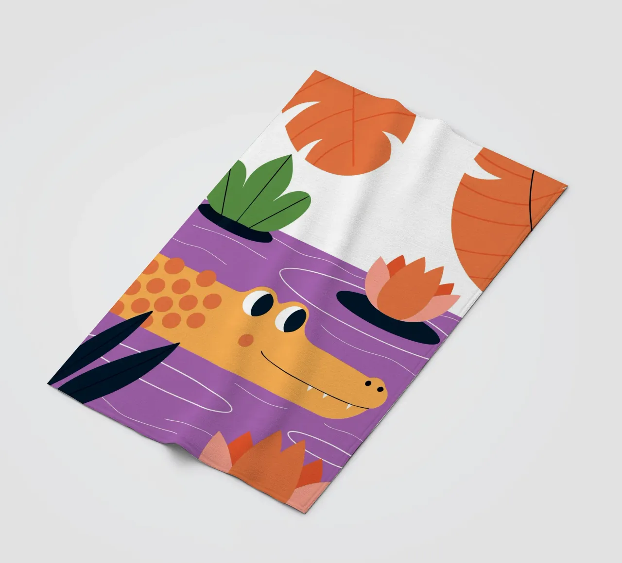 Coccodrilli nel lago Lotus coperta in pile da PROTECT ANIMALS