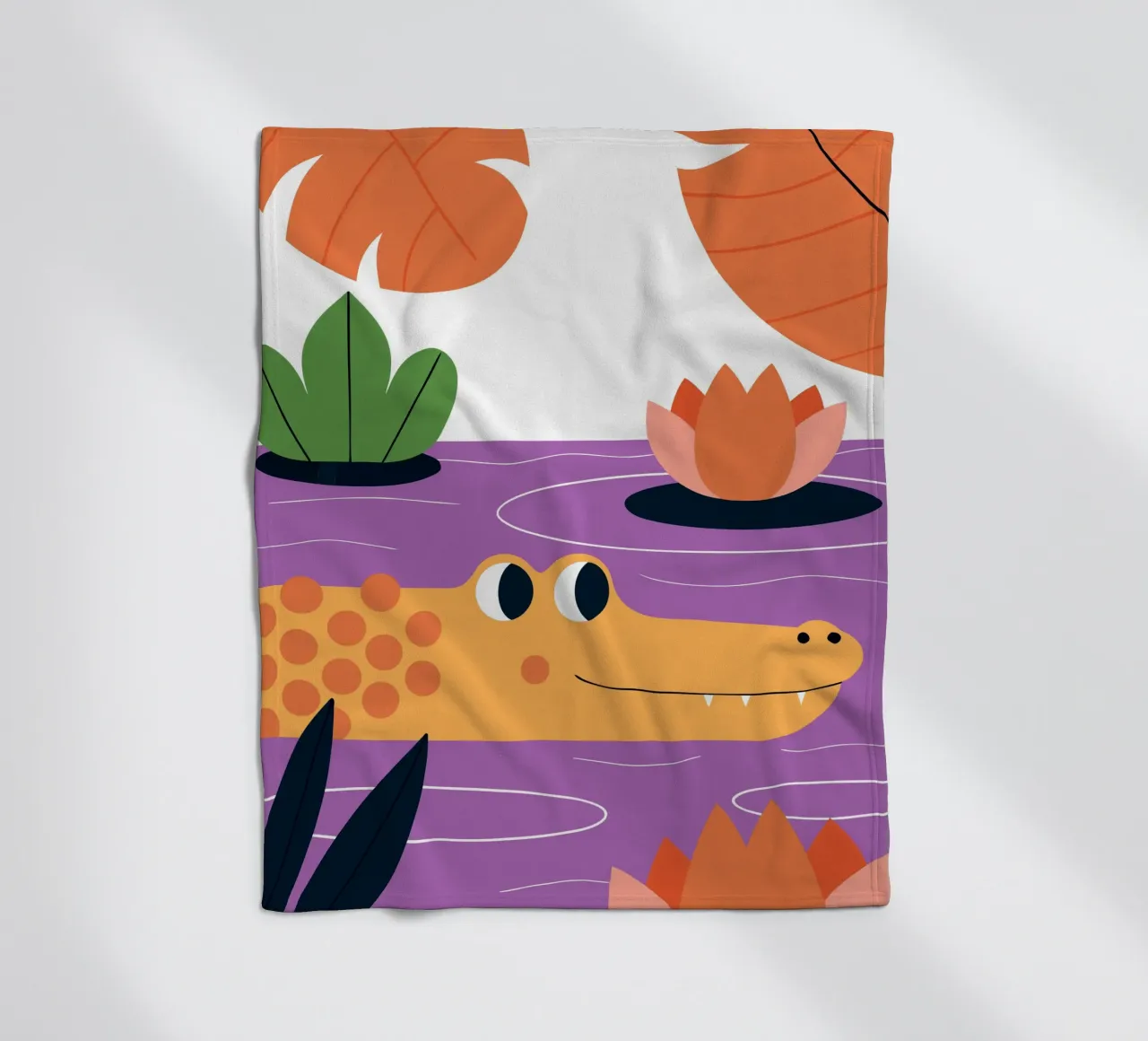 Coccodrilli nel lago Lotus coperta in pile da PROTECT ANIMALS