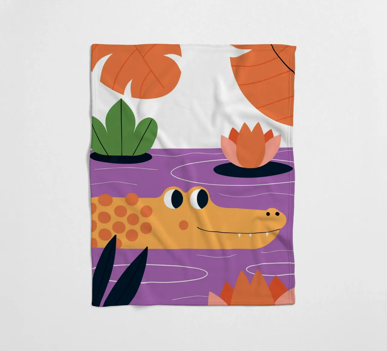 Coccodrilli nel lago Lotus coperta in pile da PROTECT ANIMALS